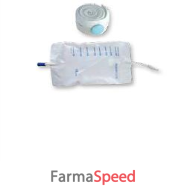 sacca di drenaggio gamba per incontinenza standard in pvc con tubo di raccordo diritto 10cm rubinetto di scarico e valvoalvola antireflusso capienza 750ml 10 pezzi