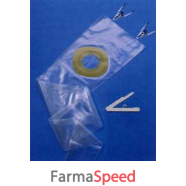 sacca mono pezzo per irrigazione con barriera protettiva a protezione totale sviluppata sulla tecnologia stomahesive iridress 19/50mm 10 pezzi