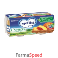 mellin omog pesca/mela 2x100g