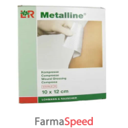 medicazione mettalline garza in tnt alluminizzato 10x12cm 10 pezzi