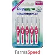 plakkontrol scovolino interdentale flexi brush05 blister 5 pezzi