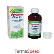 forhans collutorio con clorexidina 0,12 clexidin senza alcool 200 ml
