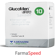 strisce glucomen areo sensor per analisi del glucosio 10 pezzi
