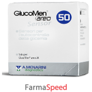 strisce glucomen areo sensor per analisi del glucosio 50 pezzi