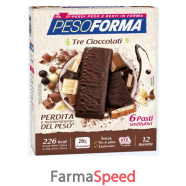 pesoforma barr 3 cioccolati 372 g
