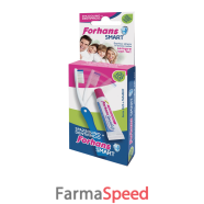 forhans smart kit igiene orale spazzolino pieghevole + dentifricio 12 ml