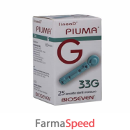 lancette pungidito linea d piuma gauge 33 25 pezzi