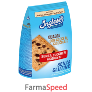 inglese biscotti quadri con gocce di cioccolato senza zuccheri aggiunti 300 g
