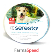 seresto collare cani 1,25+0,56g 1-8kg 