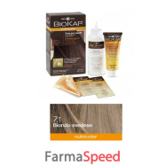 biokap nutricolor 7,1 new biondo svedese tinta tubo + flacone