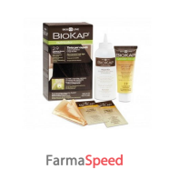 biokap nutricolor delicato 5,50 castano chiaro mogano tinta tubo + flacone