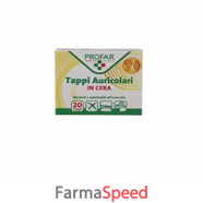 profar tappi auricolari 20 pezzi cera
