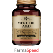 merl oil a&d solgar 100 perle softgel