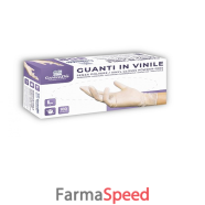 guanti vinile senza polvere medium 100 pezzi