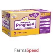 pampers quadri progressi mini 112 pezzi