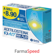 acetilcisteina act 600 plus12b