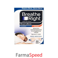 breath right  cerotti nasali classici  grandi 30 pezzi