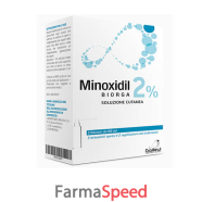 minoxidil biorga - 2% soluzione cutanea, 3 flaconi  60ml con pompa spray e  applicatore