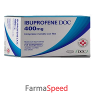 ibuprofene doc - 400 mg compresse rivestite con film 12 compresse in blister