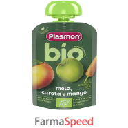 plasmon mela carota mango bio pouches 100 g