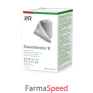 benda elastica dauerbinde k estensibilita' alta 12x700cm 1 pezzo con graffette