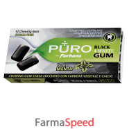 puro by forhans black4white 12 gomme da masticare