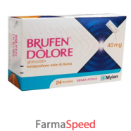 brufen dolore - 40 mg granulato 24 bustine in carta/al/pe