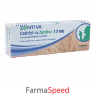 cetirizina zent - 10 mg compresse rivestite con film 7 compresse in blister pvc/pvdc/al