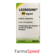 lecrosine - 40 mg/ml collirio, soluzione 1 flacone in ldpe da 10 ml