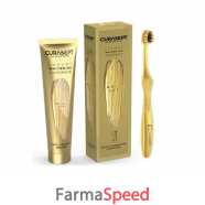 curasept gold luxury whitening dentifricio 75 ml + spazzolino