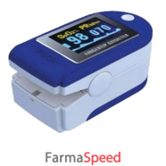 saturimetro portatile blu con indice perfusionale