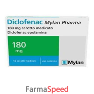 diclofenac my - 180 mg cerotto medicato 10 cerotti in bustina in pap/pe/al/emaa