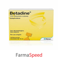 betadine* soluzione cutanea 10 flaconcini monouso 5 ml 10%
