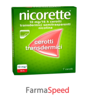nicorette* 7 cerotti transdermici 10 mg/16 ore