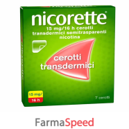 nicorette* 7 cerotti transdermici 15 mg/16 ore