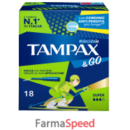 tampax &go super 18 pezzi