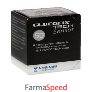 strisce misurazione glicemia glucofix tech sensor 50 pezzi