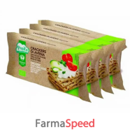 probios bio crackers avena con fiocchi di avena 4 x 35 g