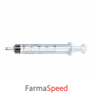 siringa meds 2,5/3 ml senza ago cono centrale luer lock 1 pezzo