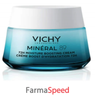 vichy mineral 89 crema leggera viso booster idratante 72 h 50 ml