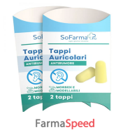 tappi auricolari 2pz sofarmapi