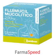 fluimucil mucol - 200 mg granulato per soluzione orale senza zucchero 30 bustine