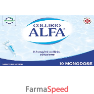 collirio alfa dec - 0,8 mg/ml collirio, soluzione  10 contenitori monodose 0,3 ml