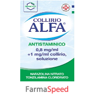 collirio alfa antistam -  0,8 mg/ml + 1 mg/ml collirio, soluzione flacone 10 ml 