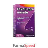 fexallegra nasale - 1 mg/ml + 3,55 mg/ml spray nasale, soluzione 1 flacone da 10 ml