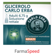 glicerolo - adulti 6,75 g soluzione rettale 6 contenitori monodose con camomilla e malva