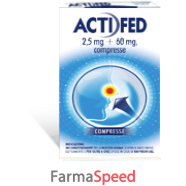 actifed -  2,5 mg + 60 mg compresse 12 compresse 