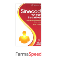 sinecod tosse sed -  3 mg/10 g sciroppo flacone da 200 ml con misurino tarato 