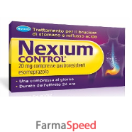 nexium control - 20 mg - compressa gastroresistente - uso orale - blister (alu) - 14 compresse