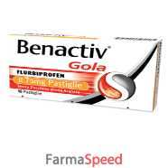 benactiv gola -  8,75 mg pastiglie senza zucchero gusto arancia 16 pastiglie 